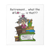 Was Ruhestands-Spaß ist Notizblock (Vorderseite)