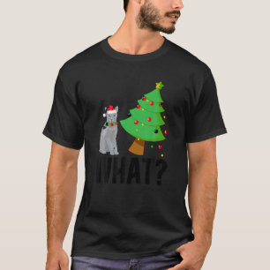 Was Russian Blue Cat Christmas Russian Blue Cat X T-Shirt