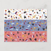 Was Russland für Ikonen auf der Postkarte berühmt (Vorderseite)