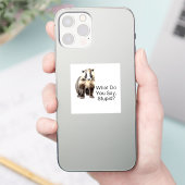 Was sagst du, Dummkopf? Custom Vinyl Sticker (Telefon)