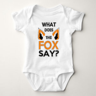 Was sagt der Fox? Baby Strampler