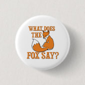 Was sagt der Fox? Button (Vorderseite)