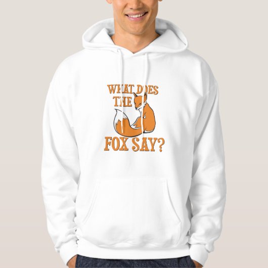 Was sagt der Fox? Hoodie (Vorderseite)