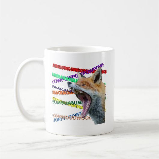 Was sagt der Fox? Kaffeetasse (Links)