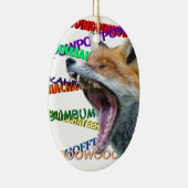 Was sagt der Fox? Keramikornament (Rechts)