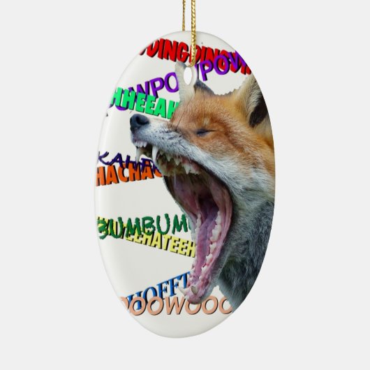 Was sagt der Fox? Keramikornament (Rechts)