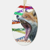 Was sagt der Fox? Keramikornament (Links)