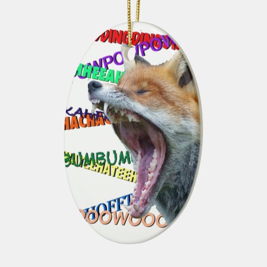 Was sagt der Fox? Keramikornament (Links)