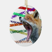 Was sagt der Fox? Keramikornament (Rechts)