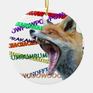 Was sagt der Fox? Keramikornament
