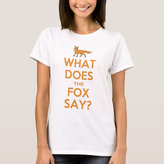 Was sagt der Fox? T - Shirt (Vorderseite)