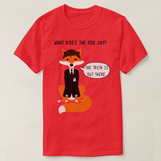 Was sagt der Fox? T-Shirt (Design vorne)