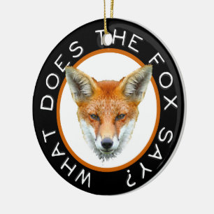 Was sagt der Fox? Verzierung Keramik Ornament