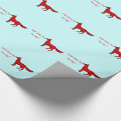 Was sagt der Fox, wie er Papier umwirft? Geschenkpapier (Ecke)