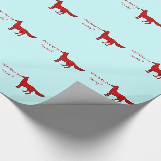 Was sagt der Fox, wie er Papier umwirft? Geschenkpapier (Ecke)