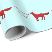 Was sagt der Fox, wie er Papier umwirft? Geschenkpapier (Rolleneckpunkt)
