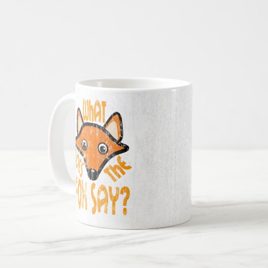 Was sagt der Fuchs DS? Kaffeetasse (Vorderseite Links)