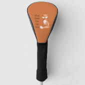 Was Sagt der Fuchs? Golf Headcover (Vorderseite)