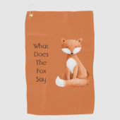Was Sagt der Fuchs? Golfhandtuch (Vorderseite)