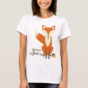 Was sagt der Fuchs, Illustration Frauen T-Shirt