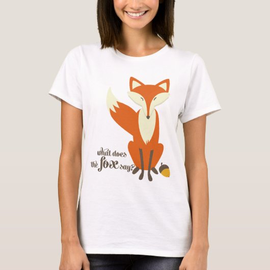Was sagt der Fuchs, Illustration Frauen T-Shirt (Vorderseite)