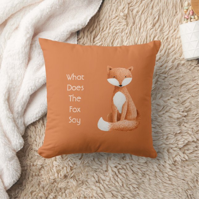 Was Sagt der Fuchs? Kissen (Decke)