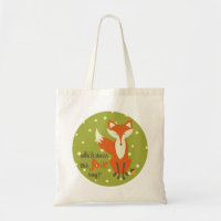 Was sagt der Fuchs? | Leinwand Tote Bag