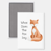 Was Sagt der Fuchs? Magnet (Vorderseite/Rückseite)