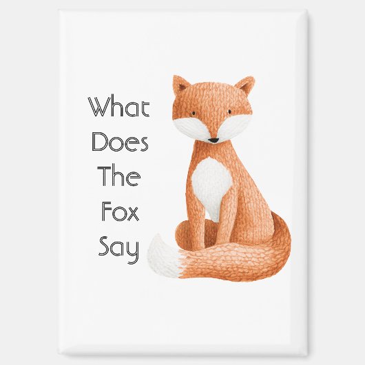 Was Sagt der Fuchs? Magnet (Vorderseite)