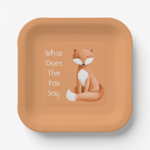 Was Sagt der Fuchs? Pappteller