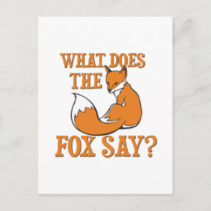 Was sagt der Fuchs? Postkarte