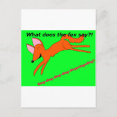 Was sagt der Fuchs? Postkarte (Vorderseite)