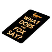 Was sagt der Fuchs? Premium Flexi-Kühlschrankmagne Magnet (Linke Seite)
