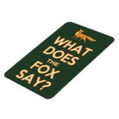 Was sagt der Fuchs? Premium Flexi-Kühlschrankmagne Magnet (Linke Seite)