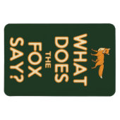 Was sagt der Fuchs? Premium Flexi-Kühlschrankmagne Magnet (Horizontal)
