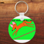 Was sagt der Fuchs? Schlüsselanhänger (Vorderseite)