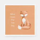 Was Sagt der Fuchs? Serviette (Vorderseite)