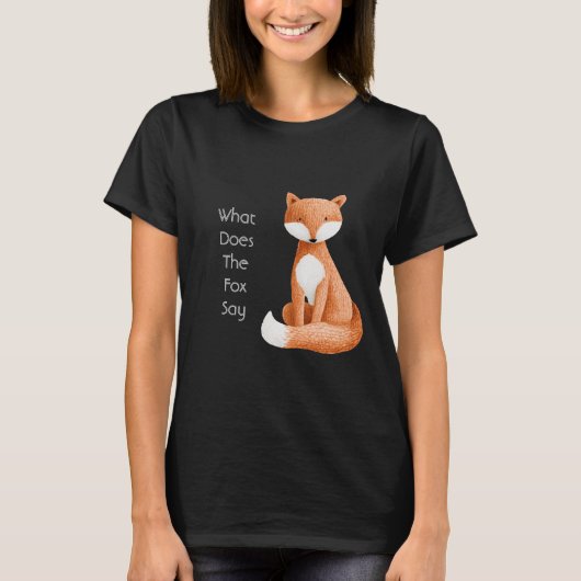 Was Sagt der Fuchs? T-Shirt (Vorderseite)