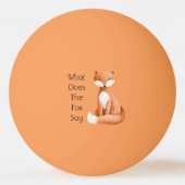 Was Sagt der Fuchs? Tischtennisball (Vorderseite)