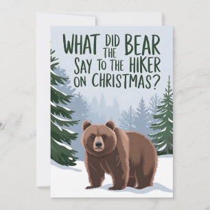 Was sagte der Bär, um an Weihnachten lustig zu wan Einladung