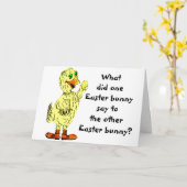 WAS SAGTE DIE OSTERBUNNY-Karte? Karte (Gelbe Blume)