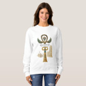 Was Scepter Sweatshirt – Altägyptische Machts-Symb (Vorne ganz)