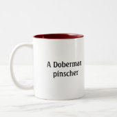 Was schwarz und braun ist und auf einem lawy… gut zweifarbige tasse (Links)