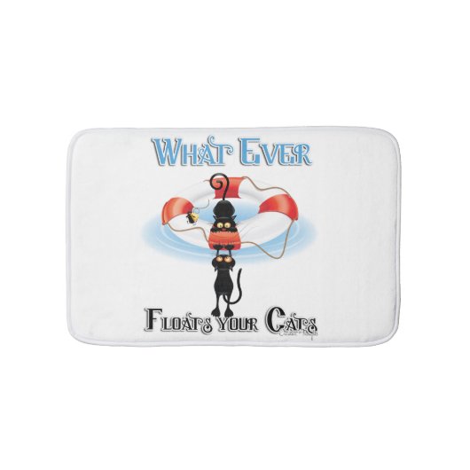 Was schwimmt bei Katzen 2 Badematte (Vorderseite)