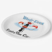 Was schwimmt bei Katzen 2 Pappteller (Schrägansicht)