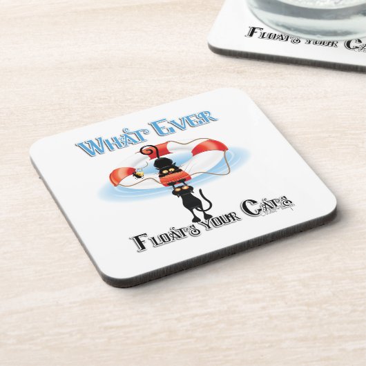 Was schwimmt bei Katzen 2 Untersetzer (Linke Seite)