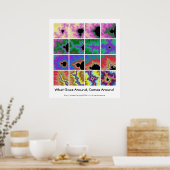 Was sich bewegt, kommt um den zweiten Punkt herum Poster (Küche)