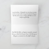 Was sich durch uns bewegt, ist die Condolence Card Karte (Innenseite)