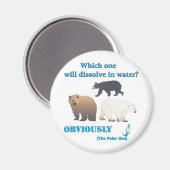 Was sich in der Polar Chemie lösen wird Magnet (Vorderseite/Rückseite)