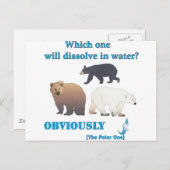 Was sich in der Polar Chemie lösen wird Postkarte (Vorne/Hinten)